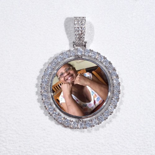 3D Spinning 2-Faced Custom Picture Pendant