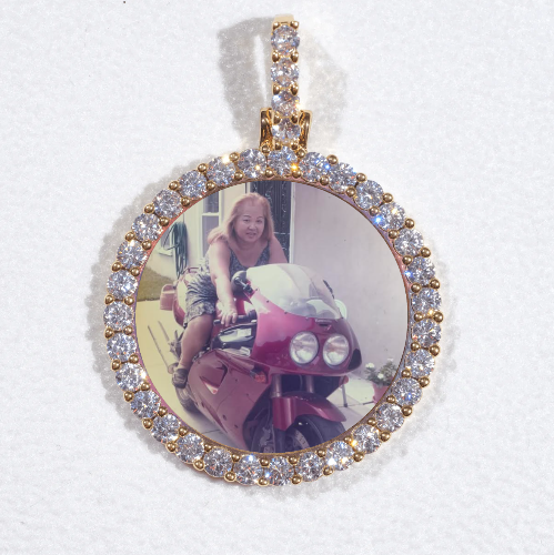 3D CIRCLE CUSTOM PICTURE PENDANT SMALL SIZE