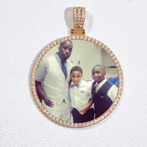 MEDIUM 3D CIRCLE CUSTOM PICTURE PENDANT