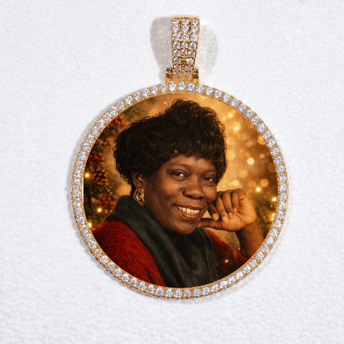 MEDIUM 3D CIRCLE CUSTOM PICTURE PENDANT