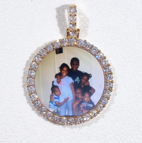 3D CIRCLE CUSTOM PICTURE PENDANT SMALL SIZE