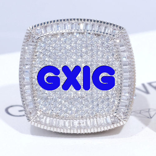 CUSTOM LETTER 3D ICED RING