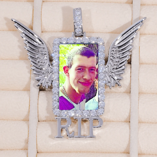 RIP WING 3D CUSTOM PICTURE PENDANT