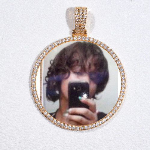 MEDIUM 3D CIRCLE CUSTOM PICTURE PENDANT