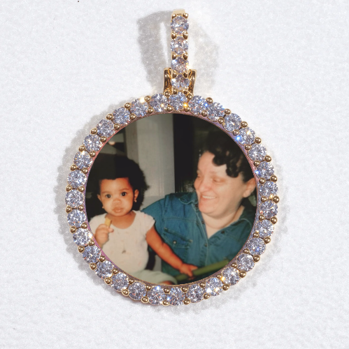 3D CIRCLE CUSTOM PICTURE PENDANT SMALL SIZE