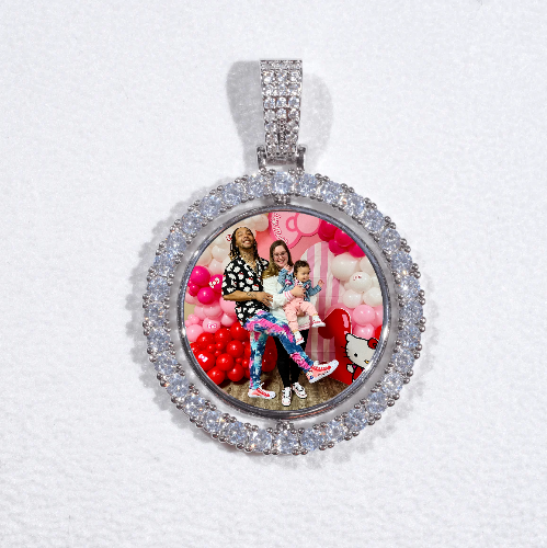 3D Spinning 2-Faced Custom Picture Pendant
