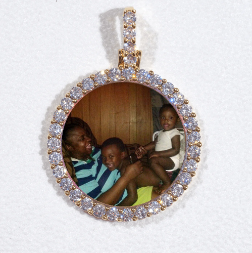 3D CIRCLE CUSTOM PICTURE PENDANT SMALL SIZE