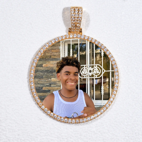 MEDIUM 3D CIRCLE CUSTOM PICTURE PENDANT
