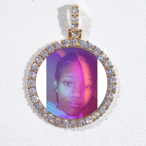 3D CIRCLE CUSTOM PICTURE PENDANT SMALL SIZE