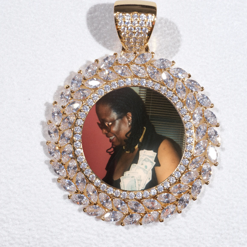 Large 3D Wheat Ear Custom Picture Pendant