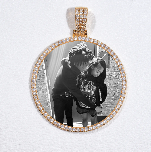 MEDIUM 3D CIRCLE CUSTOM PICTURE PENDANT