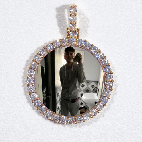 3D CIRCLE CUSTOM PICTURE PENDANT SMALL SIZE