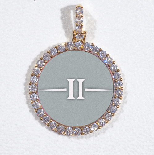 3D CIRCLE CUSTOM PICTURE PENDANT SMALL SIZE