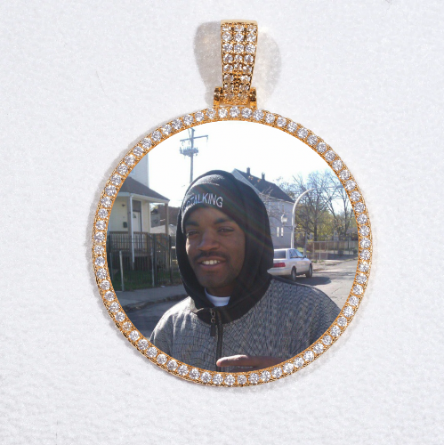 MEDIUM 3D CIRCLE CUSTOM PICTURE PENDANT