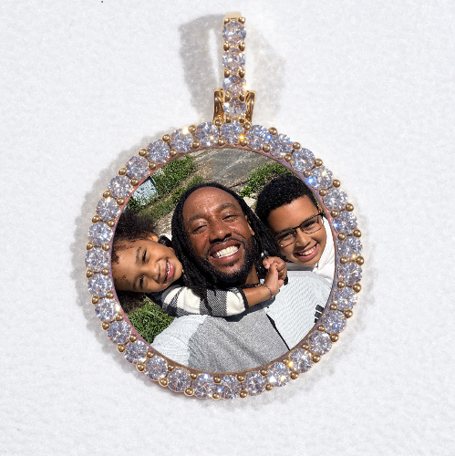 3D CIRCLE CUSTOM PICTURE PENDANT SMALL SIZE
