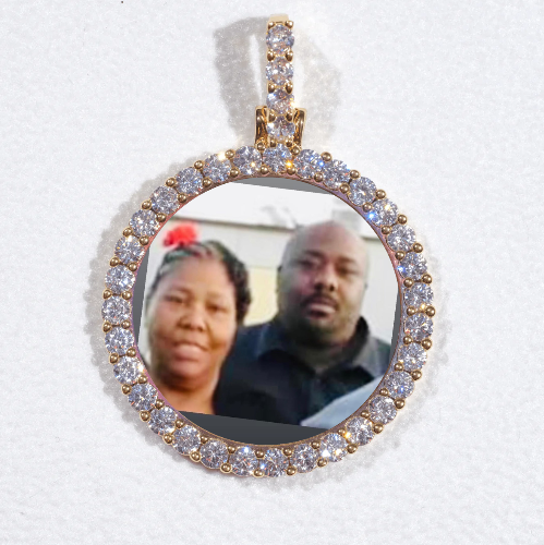 3D CIRCLE CUSTOM PICTURE PENDANT SMALL SIZE