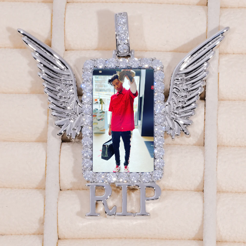 RIP WING 3D CUSTOM PICTURE PENDANT