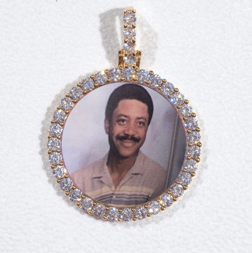 3D CIRCLE CUSTOM PICTURE PENDANT SMALL SIZE