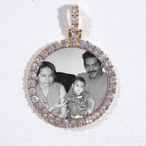 3D CIRCLE CUSTOM PICTURE PENDANT SMALL SIZE