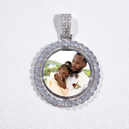 3D Spinning 2-Faced Custom Picture Pendant