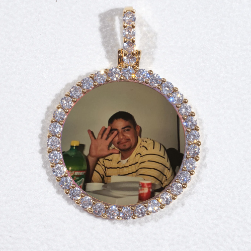 3D CIRCLE CUSTOM PICTURE PENDANT SMALL SIZE