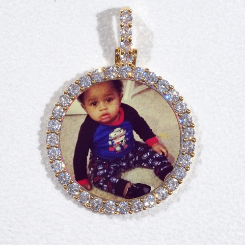 3D CIRCLE CUSTOM PICTURE PENDANT SMALL SIZE
