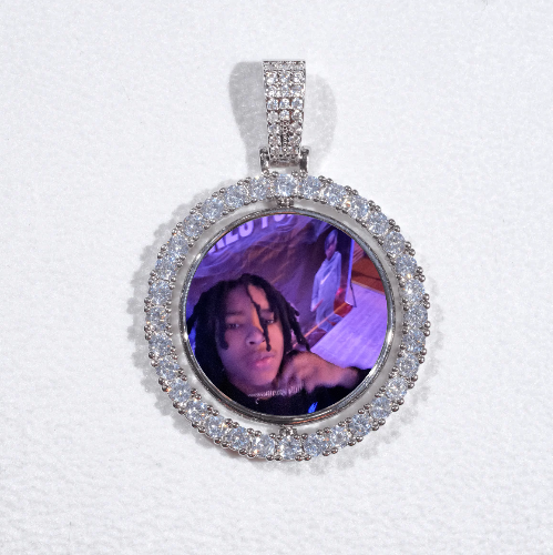 3D Spinning 2-Faced Custom Picture Pendant