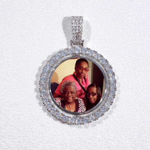 3D Spinning 2-Faced Custom Picture Pendant