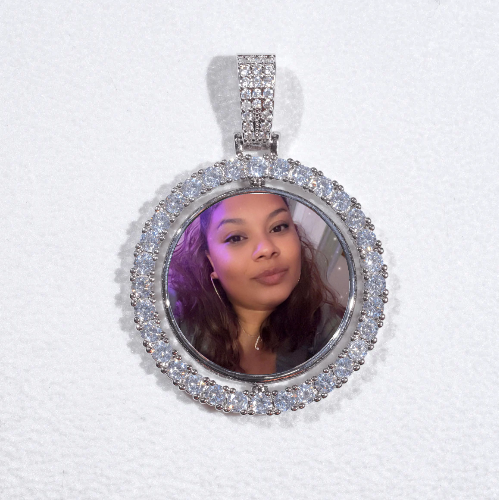 3D Spinning 2-Faced Custom Picture Pendant