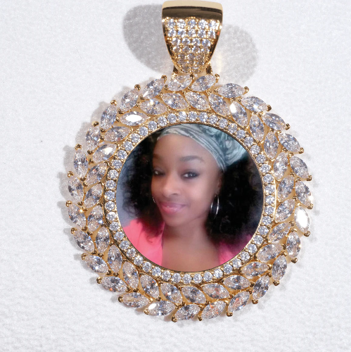 Large 3D Wheat Ear Custom Picture Pendant