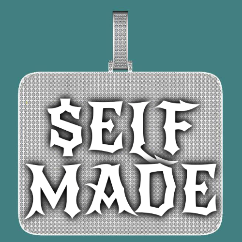 CUSTOM LETTER NECKLACE 3D BIG SQUARE