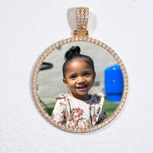 MEDIUM 3D CIRCLE CUSTOM PICTURE PENDANT