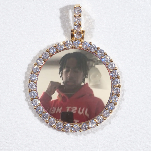 3D CIRCLE CUSTOM PICTURE PENDANT SMALL SIZE