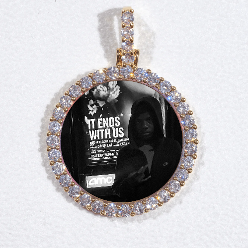 3D CIRCLE CUSTOM PICTURE PENDANT SMALL SIZE