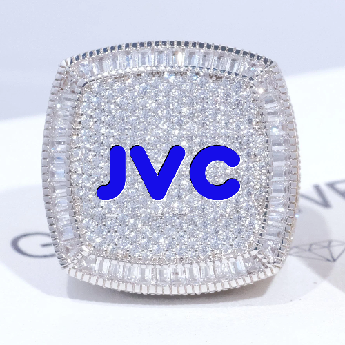 CUSTOM LETTER 3D ICED RING