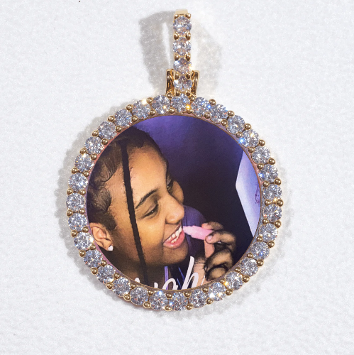 3D CIRCLE CUSTOM PICTURE PENDANT SMALL SIZE
