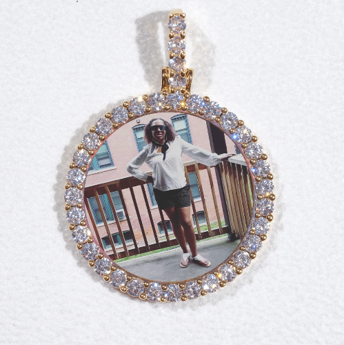 3D CIRCLE CUSTOM PICTURE PENDANT SMALL SIZE