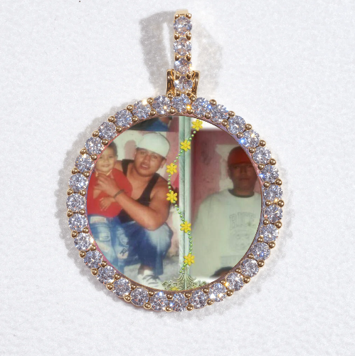 3D CIRCLE CUSTOM PICTURE PENDANT SMALL SIZE