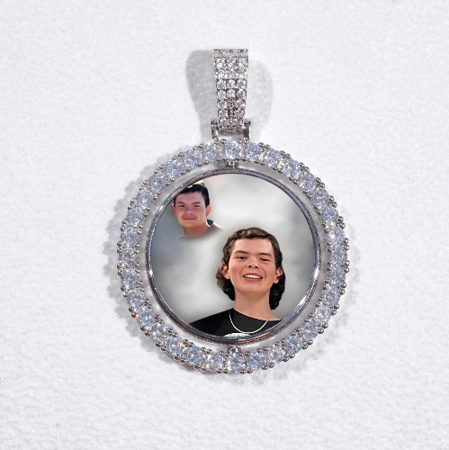 3D Spinning 2-Faced Custom Picture Pendant