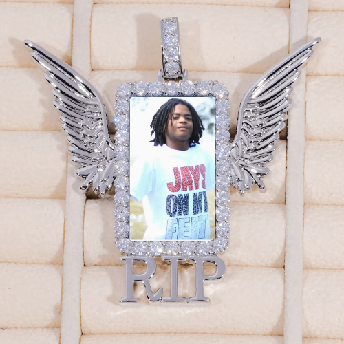 RIP WING 3D CUSTOM PICTURE PENDANT