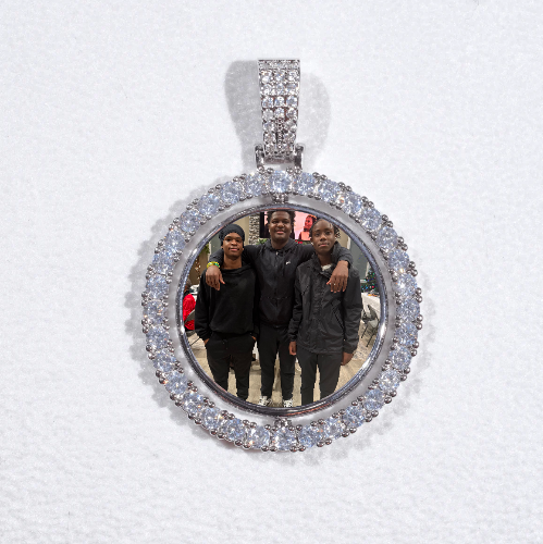 3D Spinning 2-Faced Custom Picture Pendant