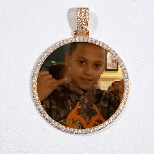 MEDIUM 3D CIRCLE CUSTOM PICTURE PENDANT