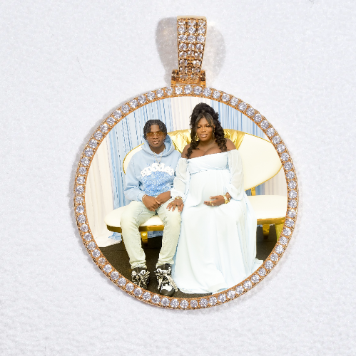MEDIUM 3D CIRCLE CUSTOM PICTURE PENDANT