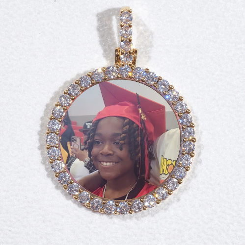 3D CIRCLE CUSTOM PICTURE PENDANT SMALL SIZE