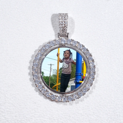 3D Spinning 2-Faced Custom Picture Pendant