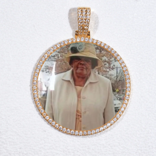 MEDIUM 3D CIRCLE CUSTOM PICTURE PENDANT