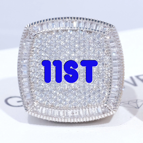 CUSTOM LETTER 3D ICED RING