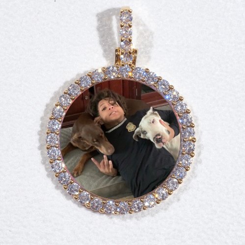 3D CIRCLE CUSTOM PICTURE PENDANT SMALL SIZE