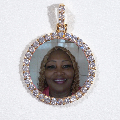 3D CIRCLE CUSTOM PICTURE PENDANT SMALL SIZE