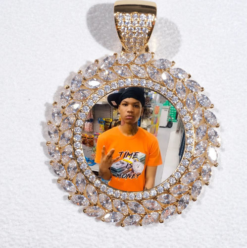 Large 3D Wheat Ear Custom Picture Pendant